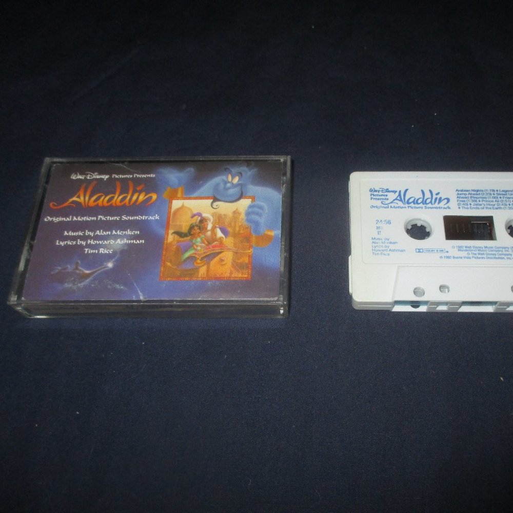 Disney's Aladdin Original Motion Picture Soundtrack on cassette (1992)